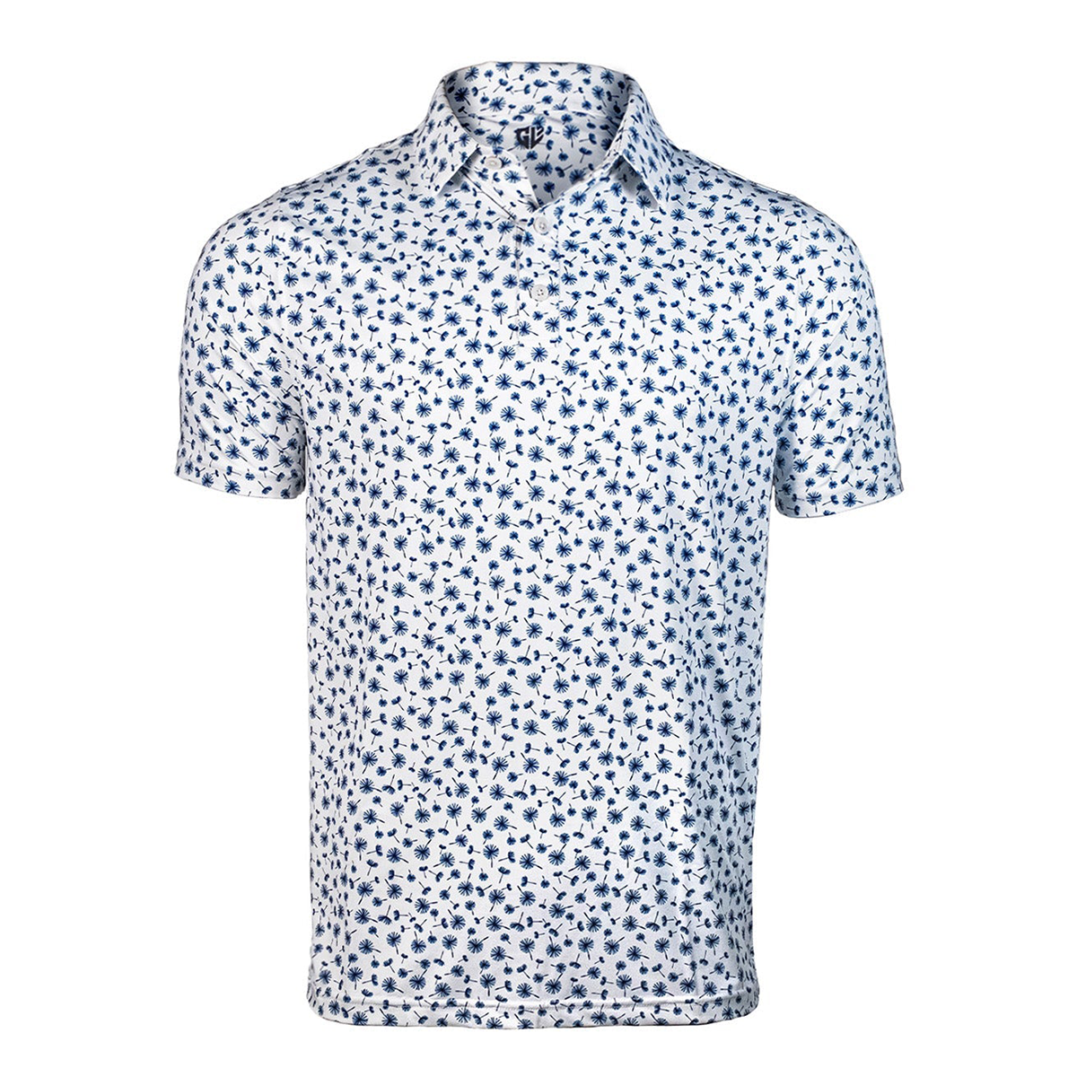 Landry Polo - White/Blue Depths