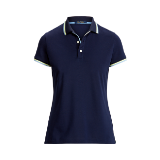 RLX Women's Short Sleeve Performance Pique Val Polo - French Navy